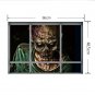 Creative 3D Fake Windows Wall Stickers Halloween Zombie Stickers