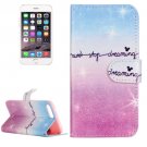 For iPhone 8+&7+ Dream Sky Leather Case with Holder, Card Slots & Wallet