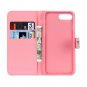 For iPhone 8+&7+ Feather Pattern Leather Case with Holder, Card Slots & Wallet