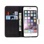 For iPhone 8+&7+ Eiffel Tr Pattern Leather Case with Holder, Card Slots & Wallet