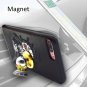 For iPhone 8+&7+ PU Leather Carp Pattern Magnet Embroidery Back Cover Case