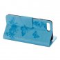 For iPhone 8+&7+ Butterflies Leather Case with Holder, Card Slots & Wallet - 7 colors