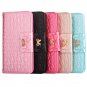 For iPhone 8+&7+ Bowknot Embossing Leather Case with Holder, Card Slots & Wallet - 5 colors
