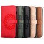 For iPhone 8+&7+ Embroidery Flower Leather Case with Holder, Card Slots & Wallet - 5 colors