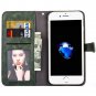 For iPhone 8+&7+ Embroidery Flower Leather Case with Holder, Card Slots & Wallet - 5 colors