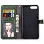 For iPhone 8+&7+ Embroidery Flower Leather Case with Holder, Card Slots & Wallet - 5 colors