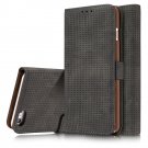 For iPhone 8+&7+ Retro Mesh Leather Case with Holder, Card Slots & Wallet - 4 colors