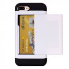 For iPhone 8 Plus & 7 Plus Slide Style TPU + PC Combination Case with Card Slot - 10 colors