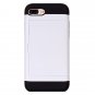 For iPhone 8 Plus & 7 Plus Slide Style TPU + PC Combination Case with Card Slot - 10 colors