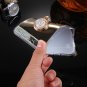 For iPhone 8+&7+ Diamond Encrusted Electroplating Mirror Case & Ring Holder - 2 colors