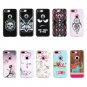 For iPhone 8+ & 7+ Butterfly Flower Pattern TPU + PC Relief Combination Case