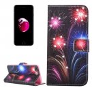 For iPhone 8+ & 7+ Fireworks Magnetic Leather Case with Holder, Card Slots & Wallet