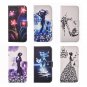 For iPhone 8+ & 7+ Music Magnetic Leather Case with Holder, Card Slots & Wallet