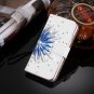 For iPhone 8+ & 7+ Flower Diamond Magnetic Leather Case with Holder, Card Slots