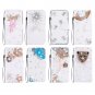 For iPhone 8+ & 7+ Flower Diamond Magnetic Leather Case with Holder, Card Slots