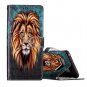 For Galaxy Note 8 Lion Pattern Leather Case with Holder, Card Slots & Wallet