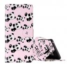 For Galaxy Note 8 Panda Pattern Leather Case with Holder, Card Slots & Wallet