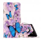 For Galaxy Note 8 Butterfly Pattern Leather Case with Holder, Card Slots & Wallet