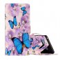 For Galaxy Note 8 Butterfly Pattern Leather Case with Holder, Card Slots & Wallet