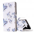 For Galaxy Note 8 butterfly Pattern Leather Case with Holder, Card Slots & Wallet