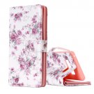 For Galaxy Note 8 Rose Pattern Leather Case with Holder, Card Slots & Wallet