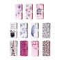 For Galaxy Note 8 Rose Pattern Leather Case with Holder, Card Slots & Wallet