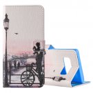 For Galaxy Note 8 Park Pattern Leather Case with Holder, Card Slots & Wallet