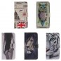 For iPhone X Tiger Pattern Flip Leather Case with Holder, Card Slots & Wallet