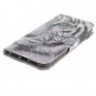 For iPhone X Tiger Pattern Flip Leather Case with Holder, Card Slots & Wallet