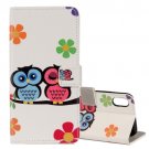 For iPhone X Lovers Pattern Flip Leather Case with Holder, Card Slots & Wallet
