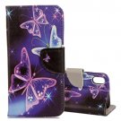 For iPhone X Crystal Pattern Flip Leather Case with Holder, Card Slots & Wallet