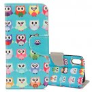 For iPhone X Cartoon Pattern Flip Leather Case with Holder, Card Slots & Wallet