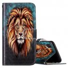 For iPhone X Embossed Lion Flip Leather Case with Holder, Card Slots & Wallet