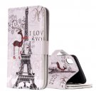 For iPhone X Deer Flip Leather Case with Holder, Card Slots & Wallet