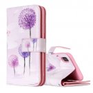 For iPhone X Dandelion Pattern Flip Leather Case with Holder, Card Slots & Wallet