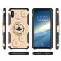 For iPhone X Black Gearwheel TPU + PC Case with Rotatable Holder & Armband
