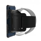 For iPhone X navy Gearwheel TPU + PC Case with Rotatable Holder & Armband
