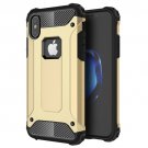 For iPhone X Magic Armor TPU + PC Combination Case - Gold