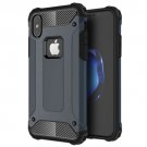 For iPhone X Magic Armor TPU + PC Combination Case - navy