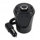 FM Player Wireless Car Charger with Dual USB Ports Support Hand-free and TF Card
