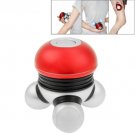 Mini Body Neck Shoulder Back Massager with Multicolor Flash Lights