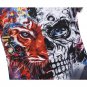 Unisex Fashion 3D Skull Head Print Short Sleeve O Neck T-shirt