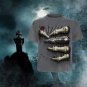 Gothic Gun 3D 2 Side Printed Skeleton T Shirt