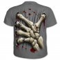 Gothic Gun 3D 2 Side Printed Skeleton T Shirt