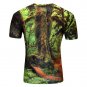 Cool 3D Forest Big Tree Print O-Neck Short Sleeve Tee T-Shirt