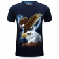 3D Cartoon Printing Short Sleeve Cotton T-shirt - 3 colors