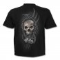 Casual 3D Skull 2 Side Print Round Neck Short-Sleeve T-Shirt