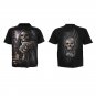 Casual 3D Skull 2 Side Print Round Neck Short-Sleeve T-Shirt