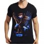 3D Eagle Print T-shirts