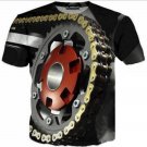 Unisex Motor Heavy Metal Skull Retro Funny Casual T-Shirt